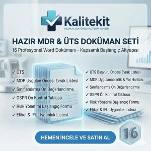 Hazır MDR & ÜTS Doküman Setleri - 16 Doküman